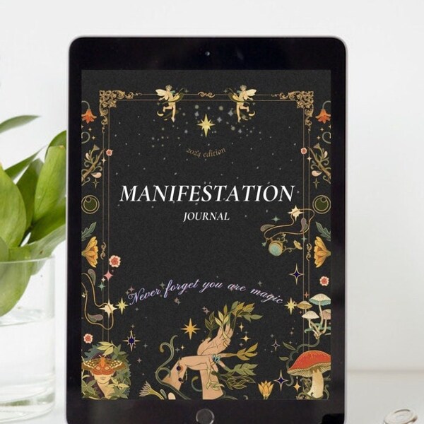 MANIFESTATION JOURNAL | Digital journal for your manifestations | Printable Journal with cute design | Affirmations Journal