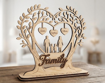 Tree of Life SVG Laser Cut, Family Tree Laser Cut SVG, Tree of Life svg, Mother Day Laser svg files Family Tree template Digital Download