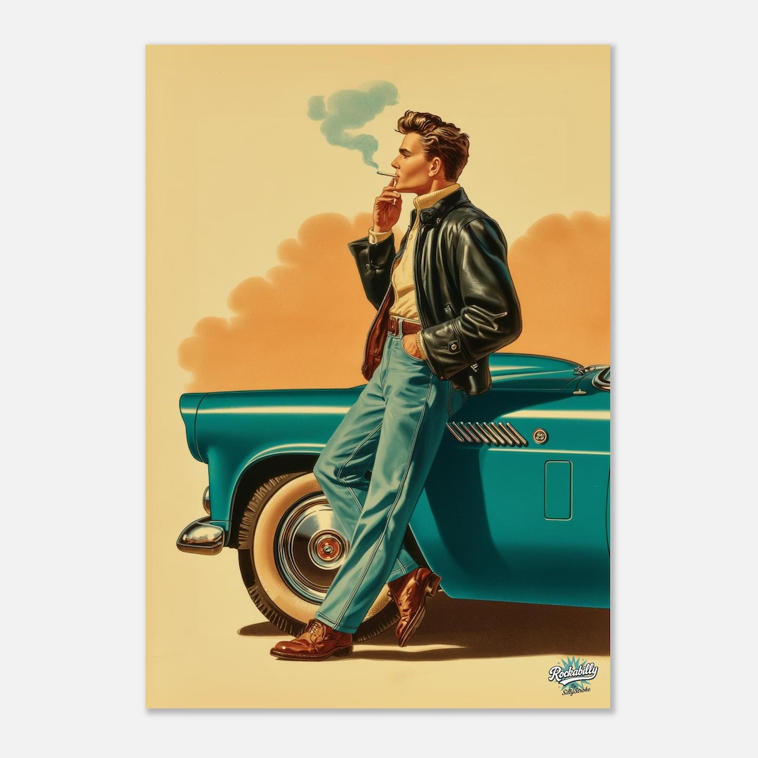 Rockabilly Poster - Vintage Wall Art - Design 15 of 20 - Etsy