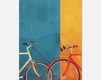 Colorful Bicycles - poster