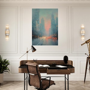 New York City traffic art poster
