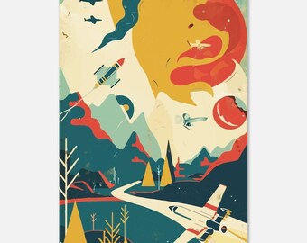 Space vibrant - poster