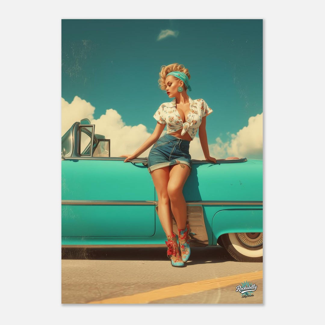 Rockabilly Poster - Vintage Wall Art - Design 7 of 20 - Etsy