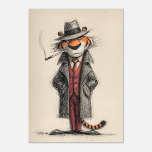 tiger smoking cigarette Tiger Smoking Cigar