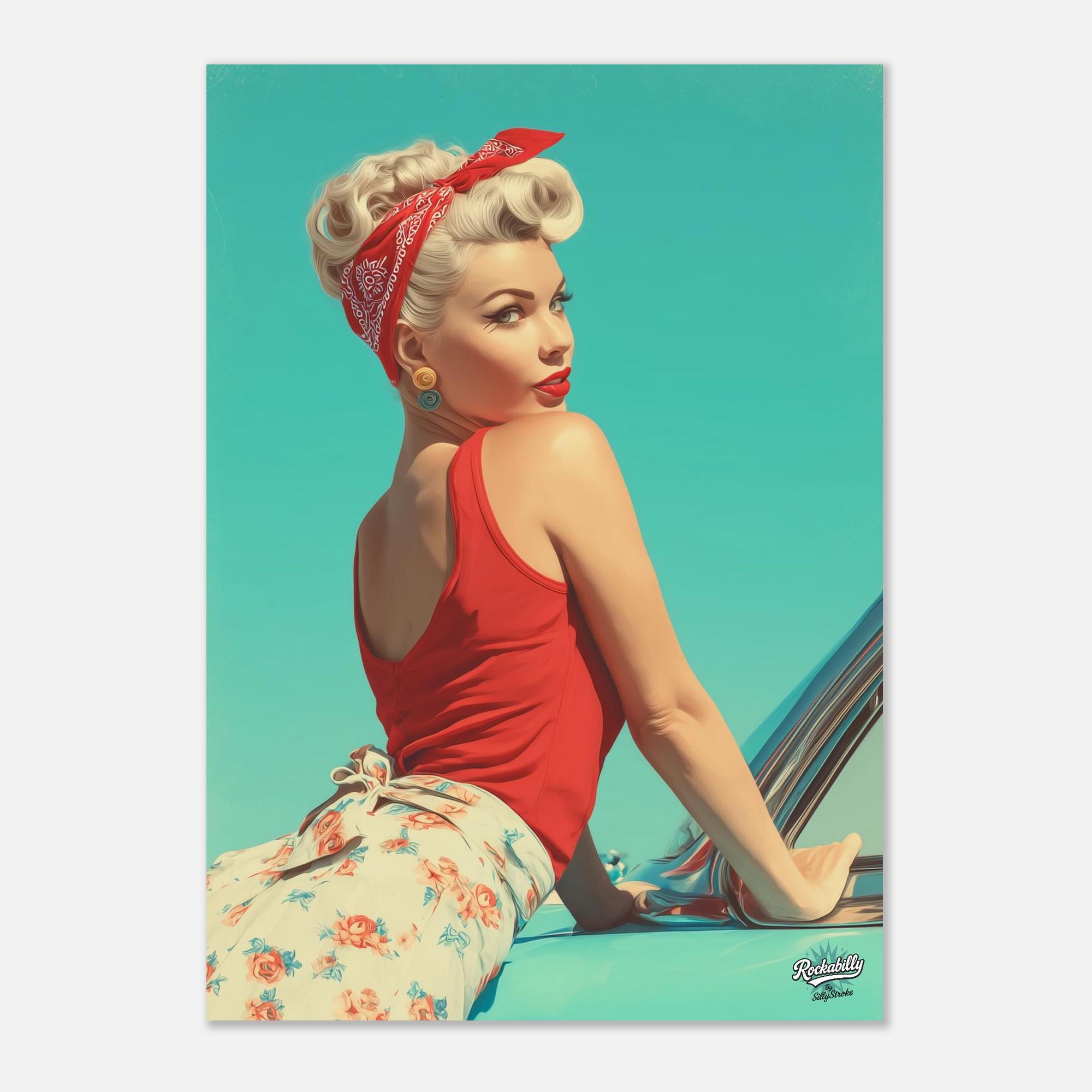 希少！40's～50’s アメリカアンティークピンナップ壁掛け　ロカビリー ロカビリーポスター - ヴィンテージウォールアート - デザイン5/20