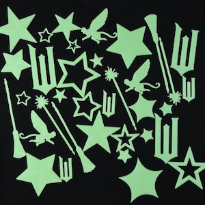 35-piece Wicked Glow-in-the-Dark Stars and Shapes Wall/Ceiling decor