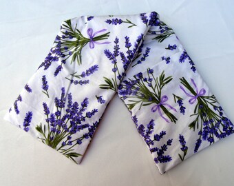 Lavender Flax Headache Pack, Herbal Headache Pack, Lavender Flax Seed Headache Wrap, Lavender Flax Neck Wrap, Aromatherapy Hot Cold Pack