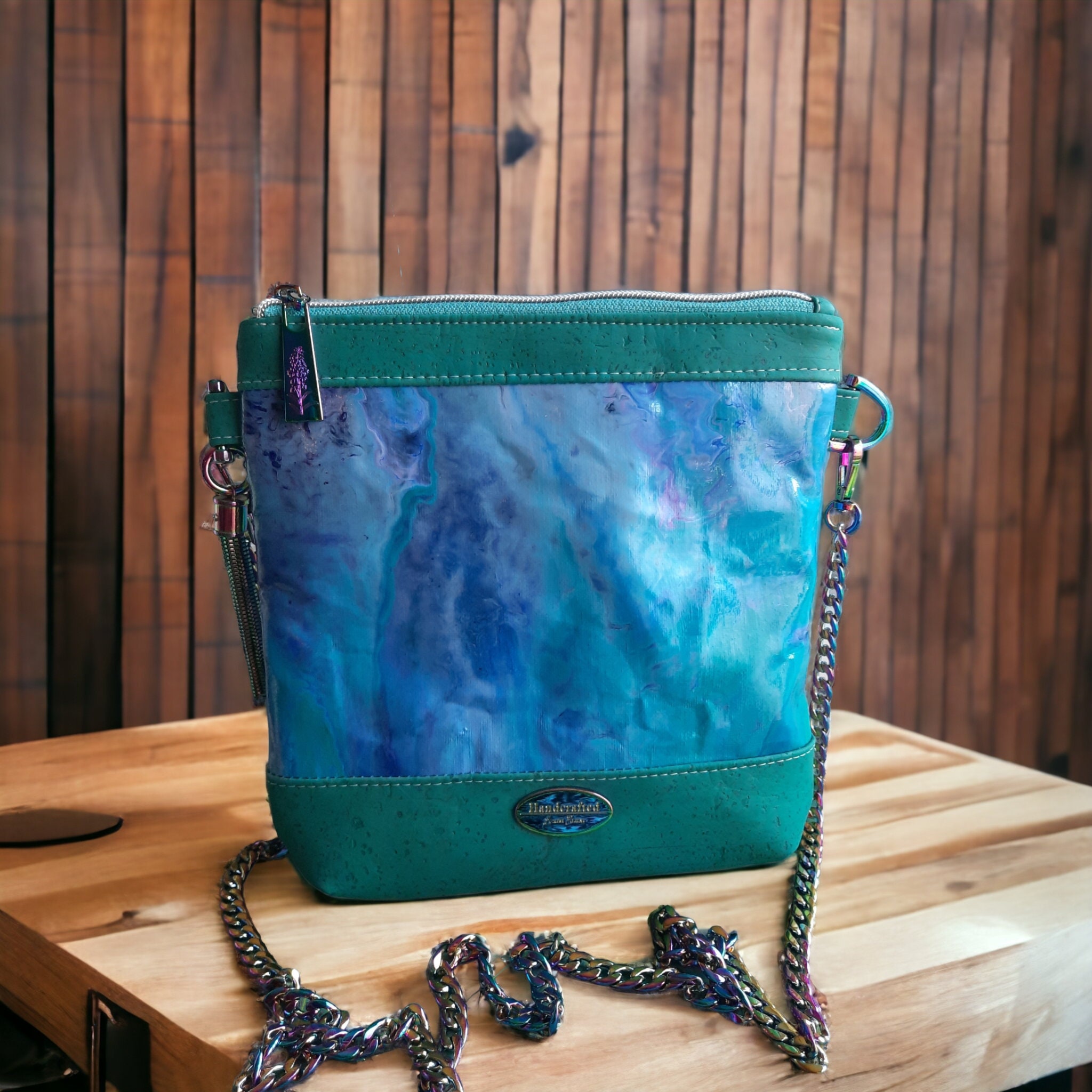 Painted Cork Handbags - Etsy