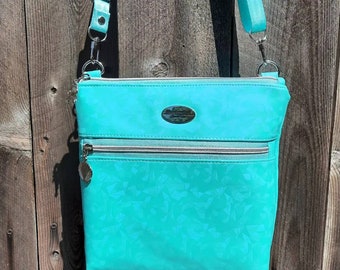 Mint Green Crossbody Purse, Beachy Cross Body Bag, Green Bag,