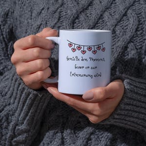 Heart mug, love saying mug, mug with saying, gift for girlfriend, keepsake mug, romantic coffee mug, wisdom mug