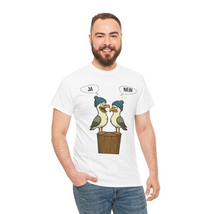 Seagull shirt, fun shirt, comic birds, battle caps, unisex shirt, t-shirt with saying, funny seagulls, partner shirt, statement shirt, gift idea