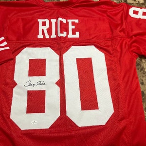 Jerry Rice Autographed Jersey with COA Authentic Signature San Francisco 49ers NFL Sports