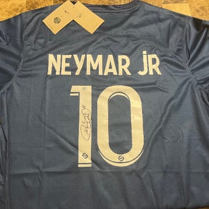 Neymar Jr PSG Autographed Soccer Jersey Authentic Futbol COA Signature Brazil