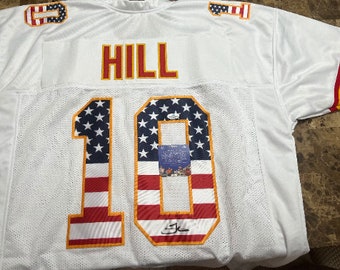 Tyreek Hill Autographed Jersey with COA Authentic Signature Kansas City Chiefs Signed Sports NFL