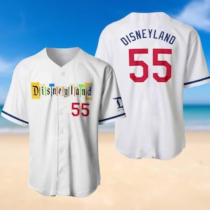 Disney Baseball Jersey Team Disneyland, Personalized Jersey, Disney Jersey, Gift for Kids, Disney Fans, Baseball Teams, Birthday Gift