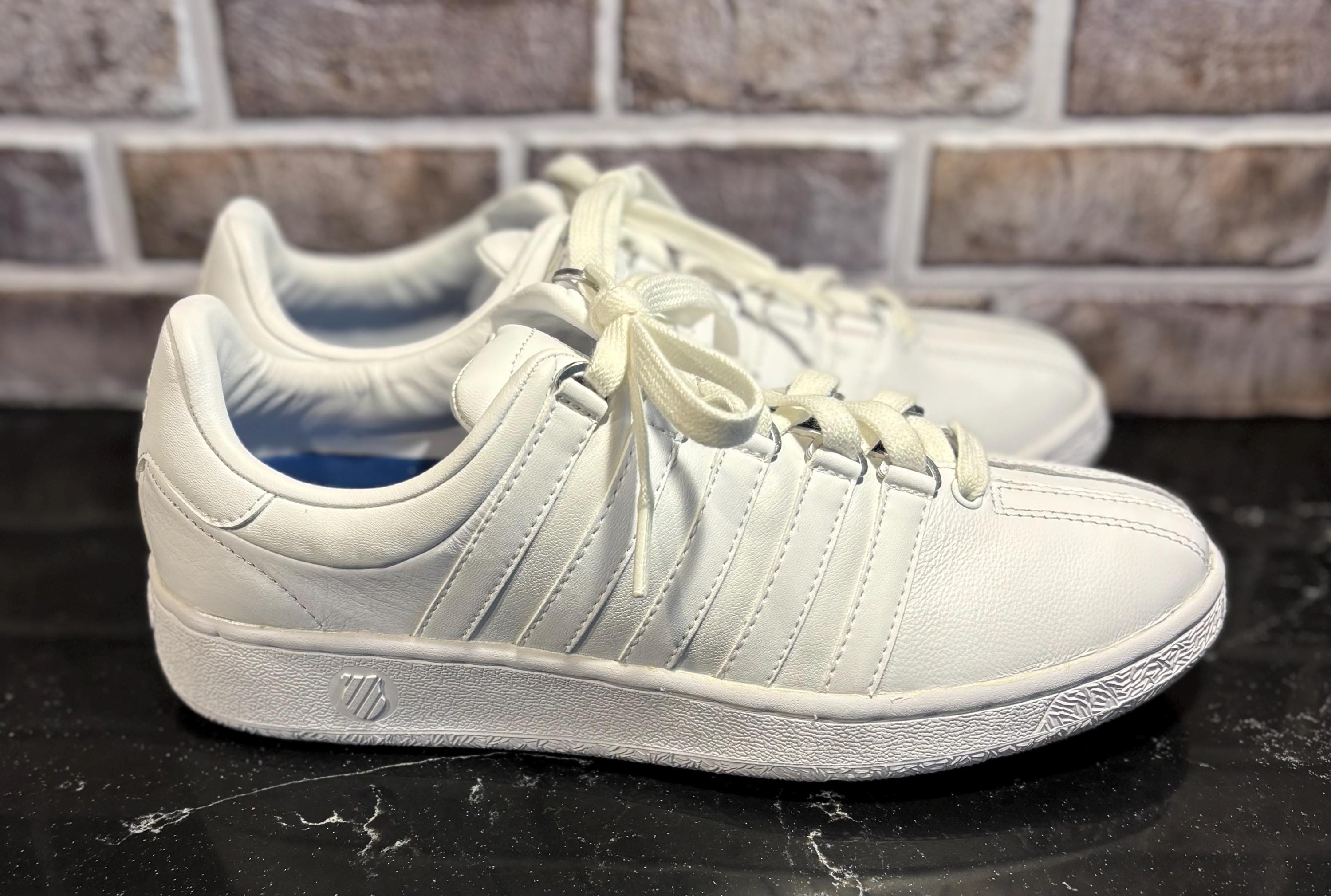 K-swiss White 93343-11-M Low Tennis Shoes, Women's US Size 9, NEW