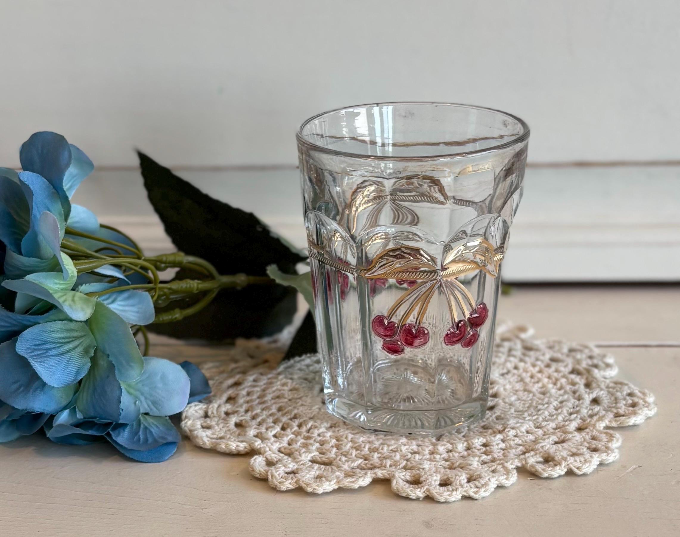 Antique 1800's Northwood Cherries and Cable Drinking Glasses - Etsy