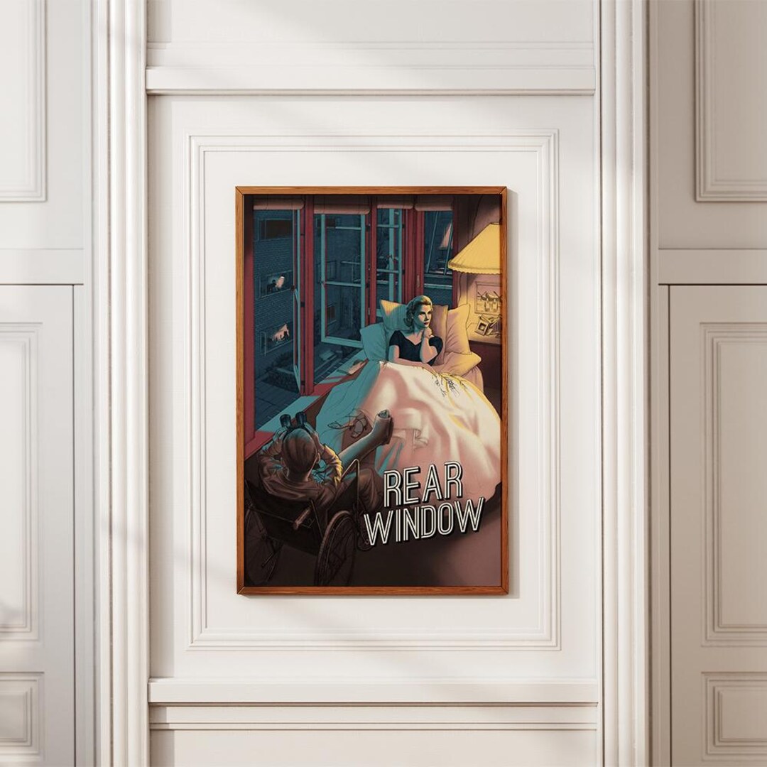 Rear Window Poster Movie Poster Vintage Poster Retro Print Wall Art ...