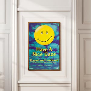 Dazed and Confused Poster Movie Poster Vintage Poster Retro Print Wall Art Home Decor Christmas Gifts Canvas Print Unframed
