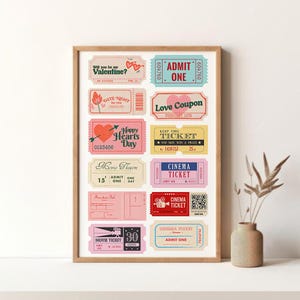 Life Ticket Stub Poster Vintage Poster Retro Druck Wand Kunst Leinwand Druck Ungerahmt