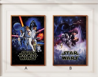 Star Wars 3PCS Poster Digital Downloads Movie Poster Vintage Poster Retro Print Wall Art Home Decor Christmas Gifts