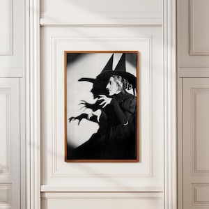 The Wizard Of Oz Poster Movie Poster Black And White Art Vintage Poster Retro Print Wall Art Home Decor Christmas Gift Canvas Print Unframed