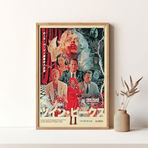 Twin Peaks Fire Walk With Me Movie Poster Vintage Poster Retro Print Wall Art Canvas Print Unframed