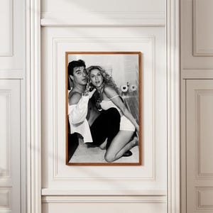 Carrie en Mr Big Poster Filmposter zwart-wit kunst vintage poster retro print muurkunst canvas print ingelijste