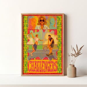 Challengers Poster Movie Poster Vintage Poster Retro Print Wall Art Canvas Print Unframed