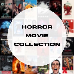 Horror Movie Collection Series Movie Poster Multiple Movie Posters Vintage Poster Retro Print Wall Art Canvas Print Unframed