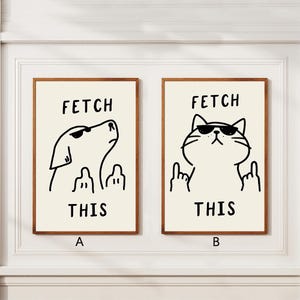 Fetch this Poster Vintage Plakat Retro Druck Wand Kunst Wohnkultur Weihnachtsgeschenke Leinwand ohne Rahmen