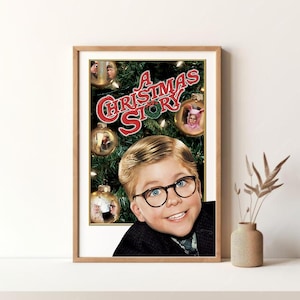 A Christmas Story Poster Movie Poster Vintage Poster Retro Print Wall Art Canvas Print Unframed