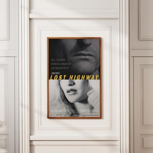 Lost Highway Poster Movie Poster Vintage Poster Retro Print Wall Art  Home Decor Christmas Gifts Canvas Print Unframed