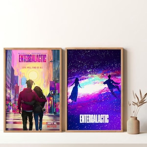 Entergalactic Poster Filmplakat Vintage Plakat Retro Druck Wand Kunst Leinwand Druck Ungerahmt