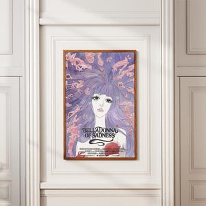 Póster de Belladonna of Sadness, póster de película vintage, impresión retro, arte de pared, decoración del hogar, regalos de Navidad, impresión en lienzo sin marco