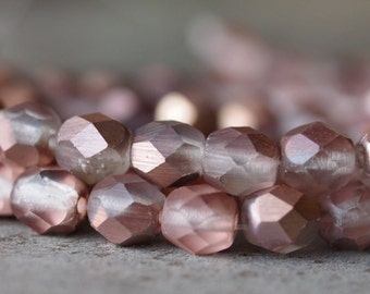RUBYCA Perline Di Vetro Ceco Arancione 10mm - 2 Fili (circa 84 Pezzi) Per Gioielli Fai Da Te - 3