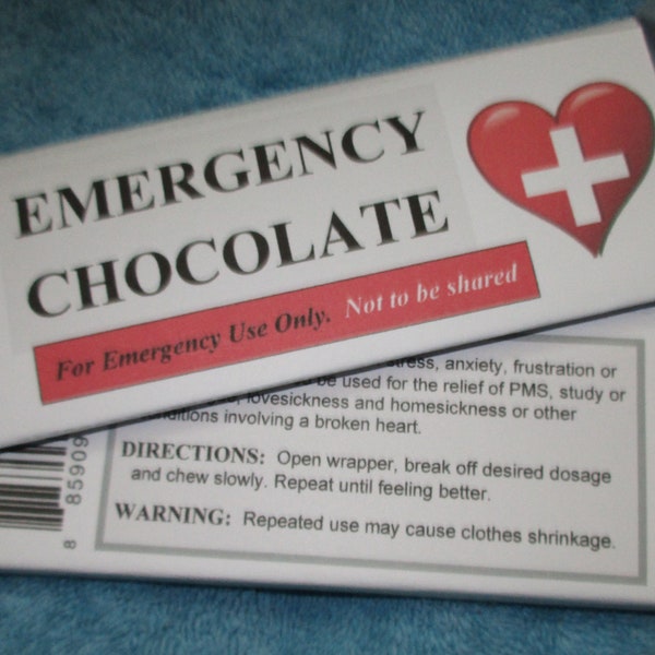 Emergency Chocolate Hershey Candy Bar Wrapper Download For Craft Shows