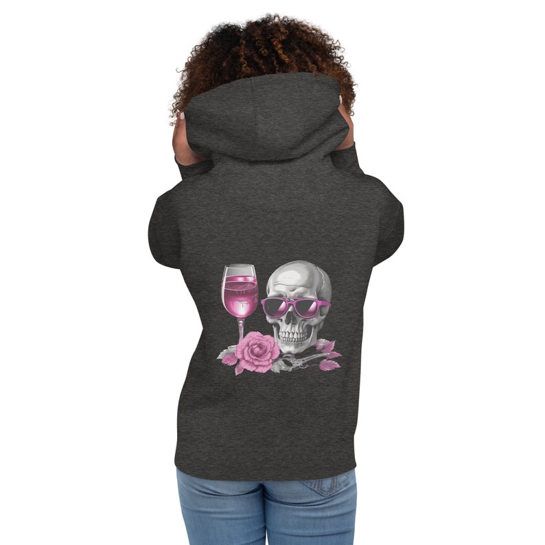 Hoodie: Vineyard Skulls - Pink