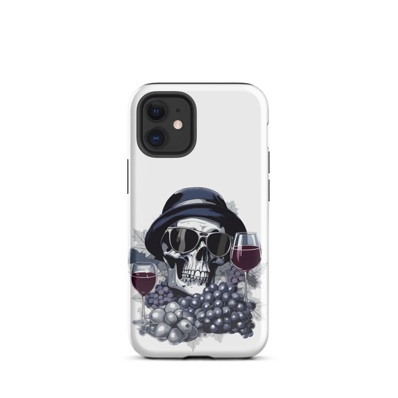 Tough Case for iPhone® Vineyard Skull - Blue