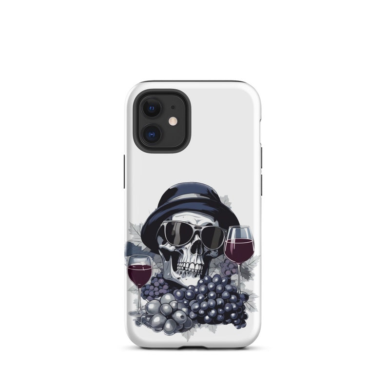 Tough Case for iPhone® Vineyard Skull - Blue