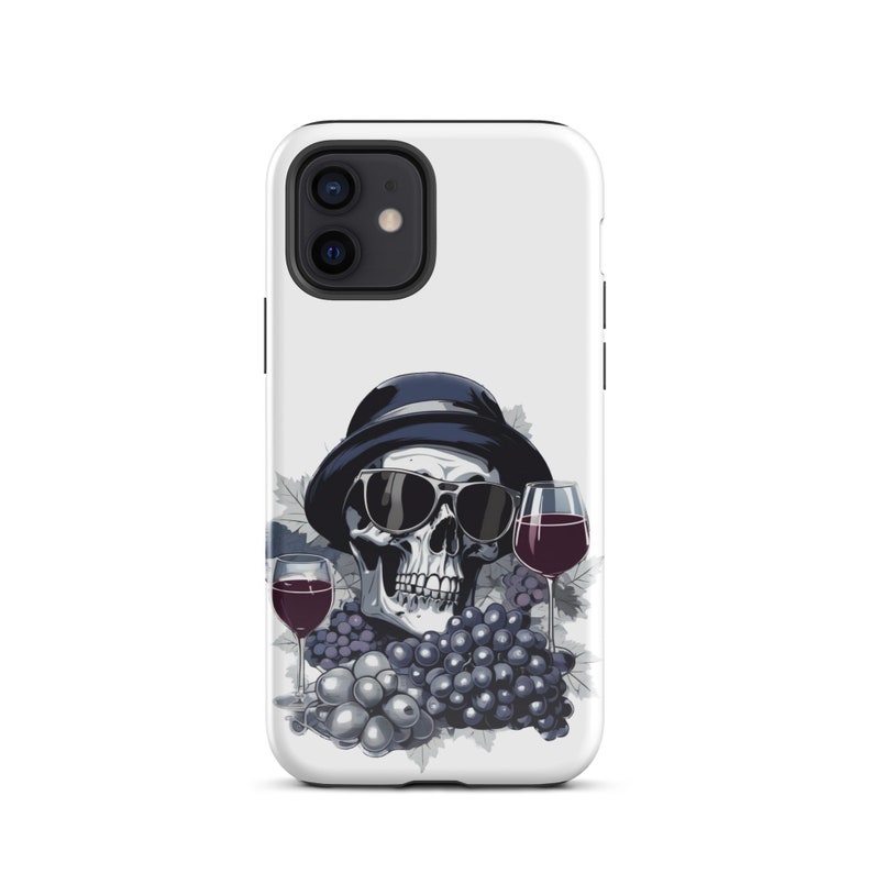 Tough Case for iPhone® Vineyard Skull - Blue