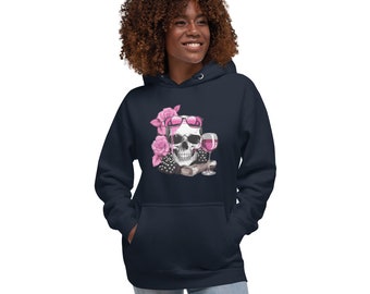 Hoodie: Vineyard Skulls - Pink Edition - Wine