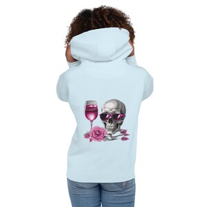 Hoodie: Vineyard Skulls - Pink