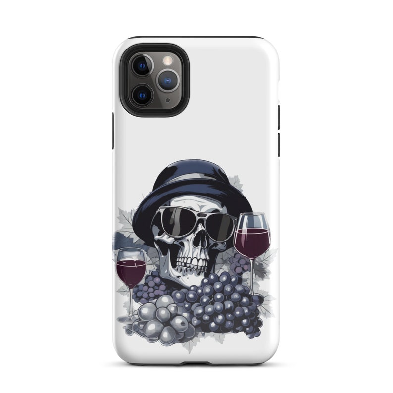 Tough Case for iPhone® Vineyard Skull - Blue