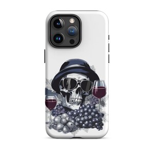 Tough Case for iPhone® Vineyard Skull - Blue