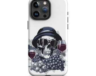 Étui robuste pour iPhone® Vineyard Skull - Bleu