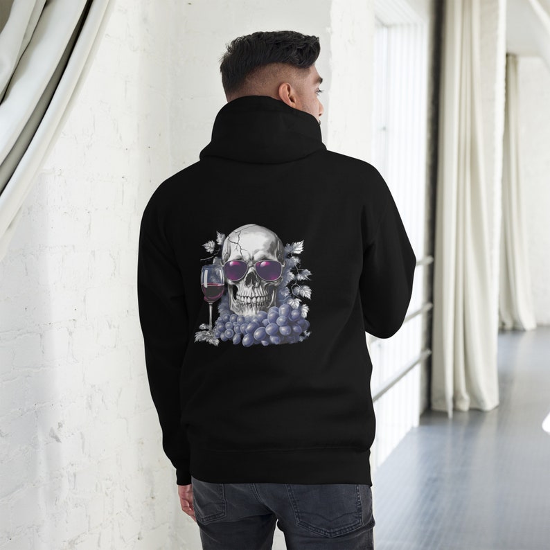 Hoodie: Vineyard Skulls - Blue Edition - Wine