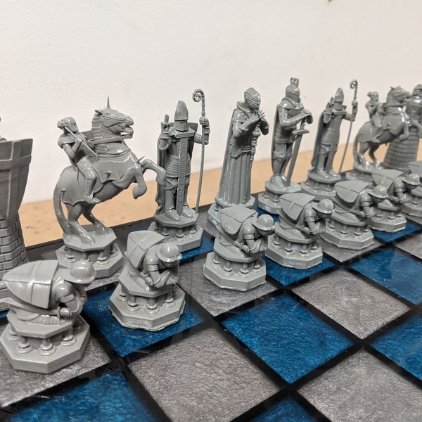 HarryP Themed Chess Set STL File | Magical 3D Printable Chess Design