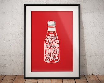 Heinz Ketchup Retro Print: Kitchen Wall Art (Digital Download)