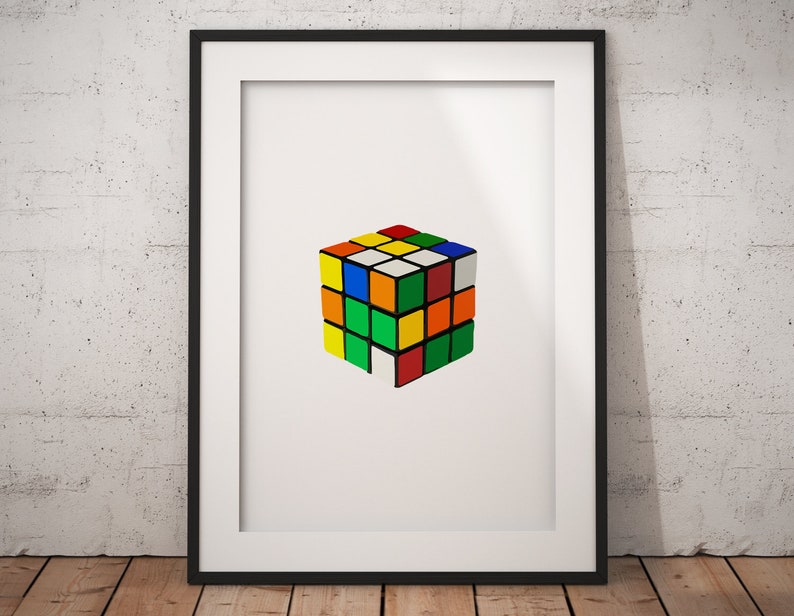 Best selling prints Children/'s Room Art Rubic/'s Cube Print Rubik/'s Cube Wall Art Poster Digital Download Printable Art Printable Art